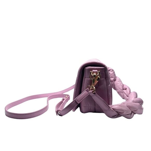 NWT LOVE MOSCHINO LILLA BORSA QUILTED CROSSBODY PUFFER BAG - Picture 2 of 13